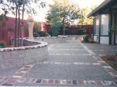 large inlay patio