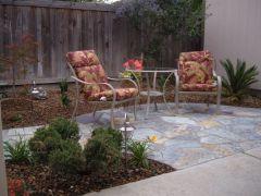 small flagstone seating area7