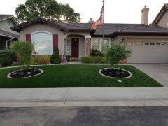 large artificial turf installation