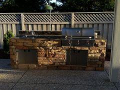 cultured stone with granite top