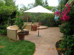 Mediterranean courtyard