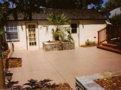 backyard Spanish style courtyard