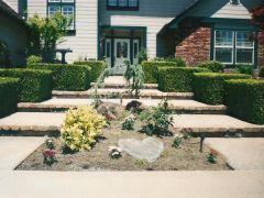 double stairway front entry